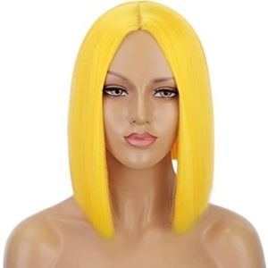 Yellow Synthetic Bob Wig